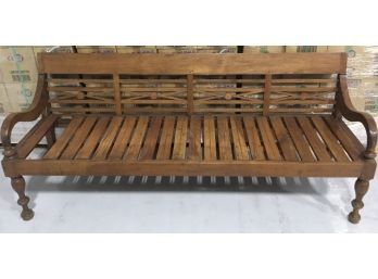 Large Wood Garden Bench