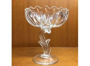 Cut Glass Candy Compote Dish
