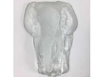 Royal Krona Sweden Crystal  Elephant  By Mats Jonasson