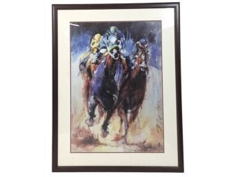 Horse Racing Framed Print By Norton