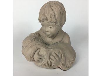 Austin Sculpture Boy Holding Baby
