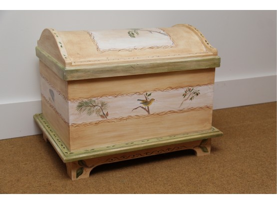 Lovely Hand Painted Wood Chest