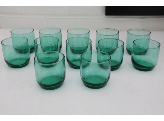 Set Of 12 Anchor Hocking Green Wine Glasses Lot 2 Of 2