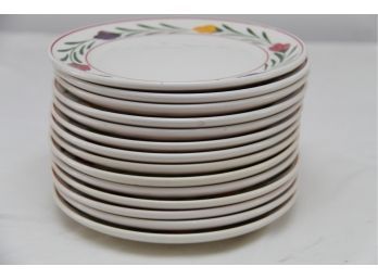 Set Of 12 Ironstone Italy Plates