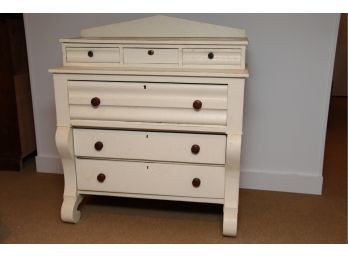 An Antique White Painted Dresser