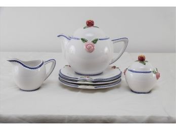 Cottage Rose Ken Cornet By Porta Tea Set