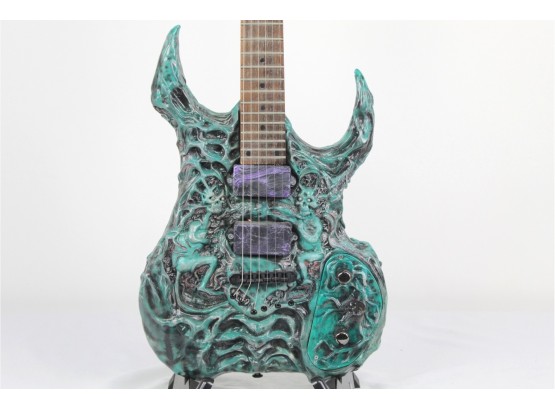 Amazing Custom Resin RG Style Three-Dimensional Skeleton Demon Guitar
