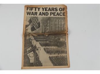Fifty Years Of War & Peace Newspaper