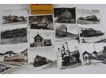 Black & White Photographic Prints Of Trains