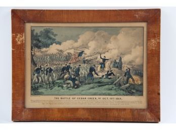 The Battle Of Cedar Creek Framed Print