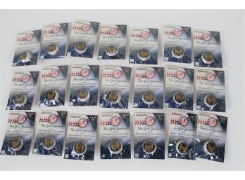 Collection Of 2006 New York Yankees Mini-baseballs By The NY Post