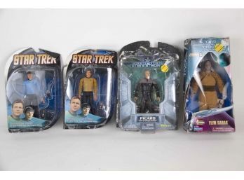Set Of 4 Star Trek Action Figures New In Box (1 Of 3)