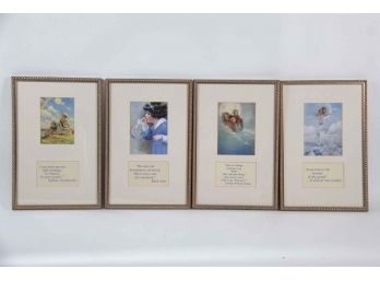 Set Of 4 Framed Quote Prints