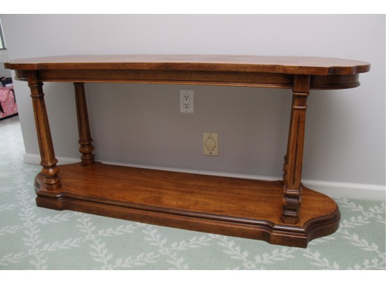 A Vintage Oak Console Table