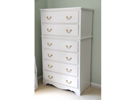 A White Painted Tall Dresser