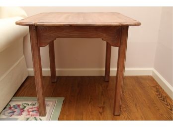 A Distressed Pine Side Table