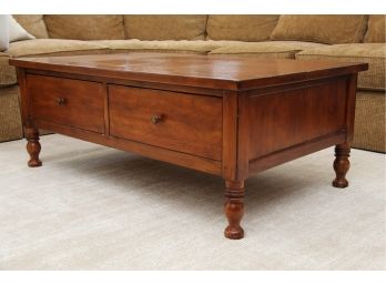 Oak Coffee Table With Drawers