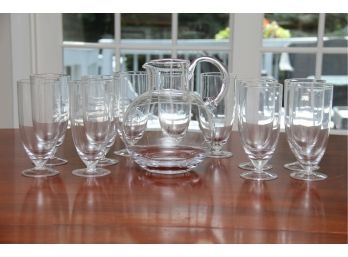 Tiffany And Co Iced Tea Pitcher With Coordinating Glasses