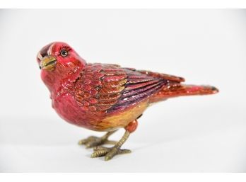 Jay Strongwater Red Enameled Bird