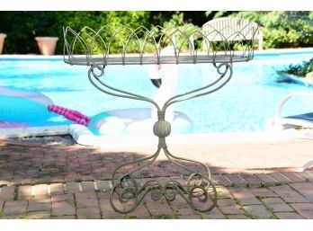 Outdoor Metal Wire Plant Stand