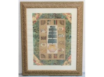 Tapestry Print In A Gold Frame