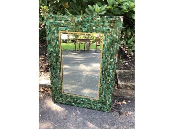 Jade Green Mosaic Wall Mirror