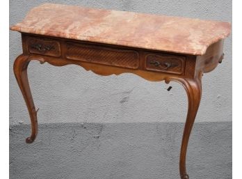 1880 Louis XV Carved Walnut And Marble Console Paid $3600 Table 1 Of 2