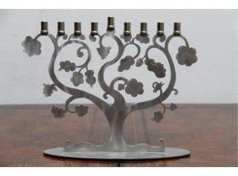 Decorative Menorah Designed And Signed By Amy Hess