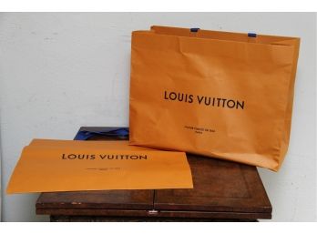 2 Large Louis Vuitton Shopping Bags