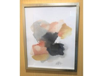 Original Watercolor Abstract Artist Signed