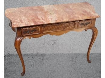 1880 Louis XV Carved Walnut And Marble Console Paid $3600 Table 2 Of 2