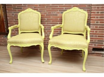 Pair Of Neon Accent Chairs