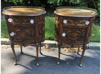 A Matching Pair Of Vintage End Tables