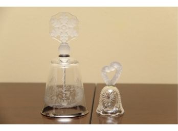 Pair Of Decorative Crystal Bells