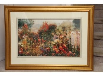 'Monet's Garden' Framed Print