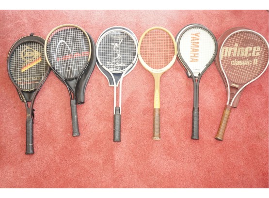 Collection Of Vintage Tennis Rackets