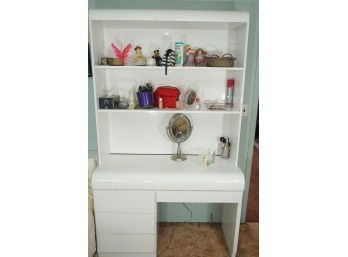 Formico Desk With Book Case (contents Not Included)