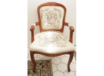 Custom Upholstered Needlepoint Side Chair