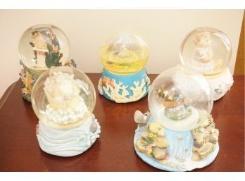 Collection Of Vintage Snow Globes