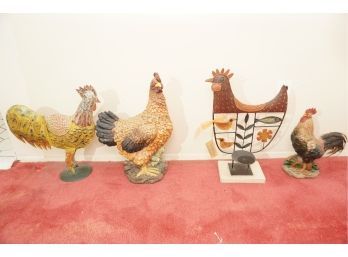 Assortment Of Rooster Themed Home Decor