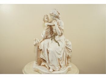 Mother & Child Resin Statue