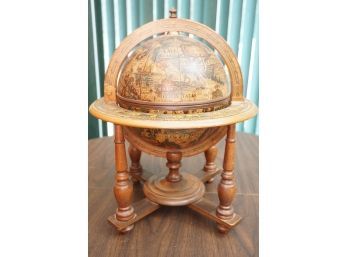 Wooden Table Globe