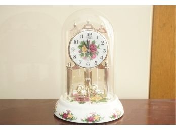 Dome Clock By Timex Floral Floral Design