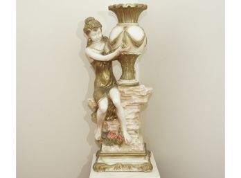 Neoclassical 1950s  Fine Italian Ceramic  Statue