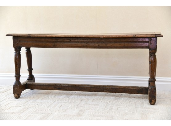 19th Century French Country  Oak Bench