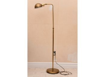 A Vintage Brass Gooseneck Lamp