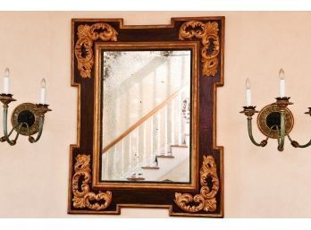 Large Louis XVI Carved Gilt Wood Wall Mirror