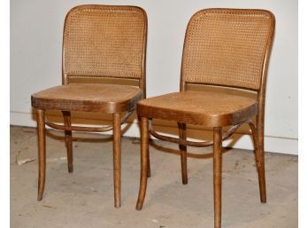 Pair Of Vintage Cane Chairs