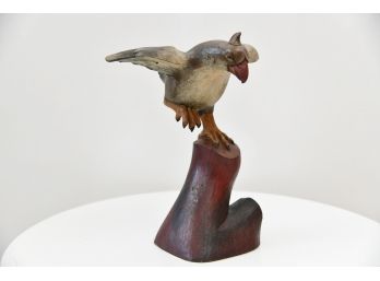 Hand Carved Bird Statue