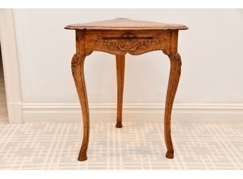 18th Century Country French Triangular End Table